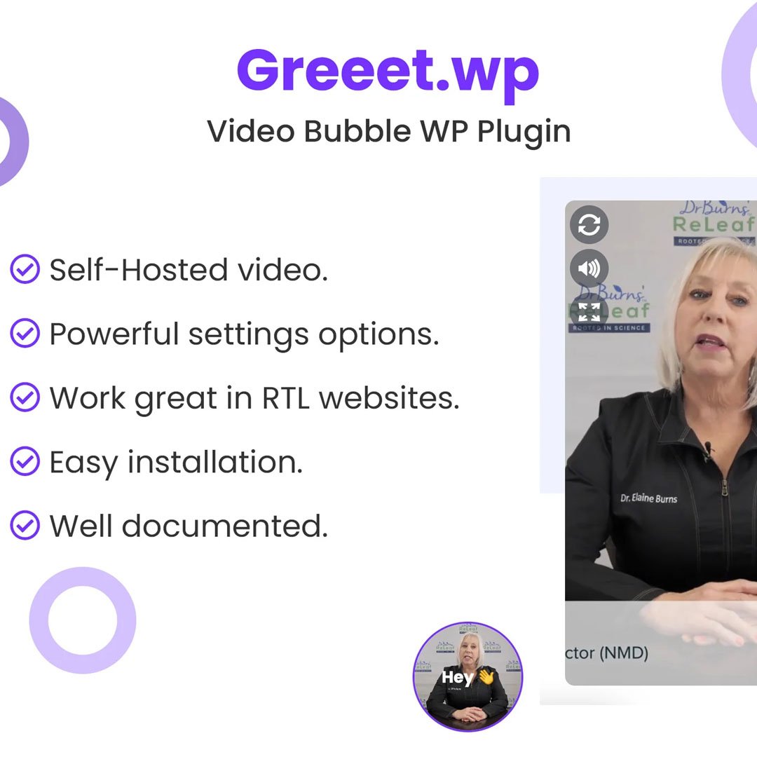 Greet - Video Bubble WordPress Plugin